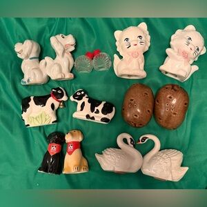 Animal Themed Salt and Pepper Shakers Set